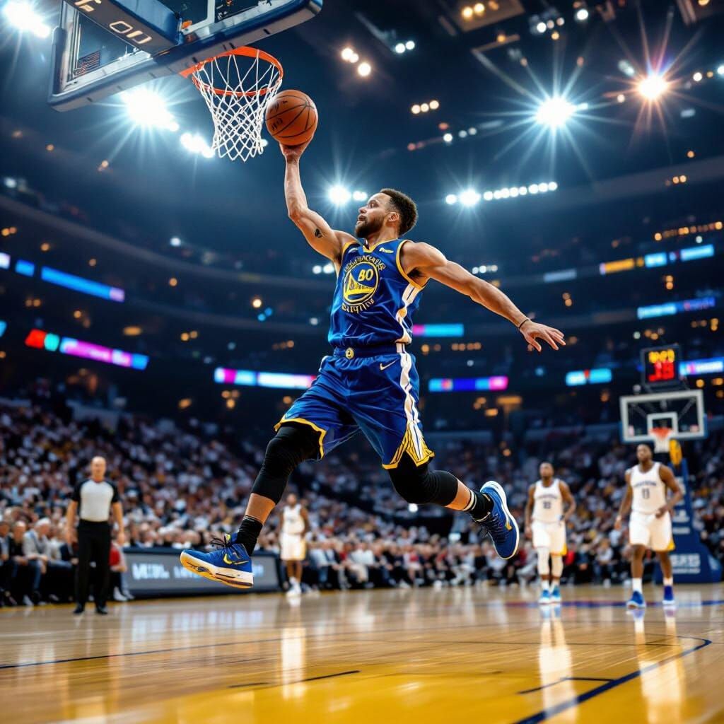 Stephen Curry Hits Buzzer Beater Shot