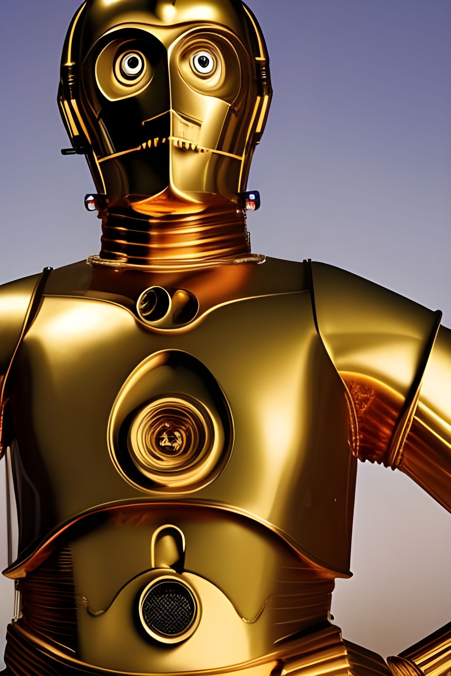 C3PO Close-up Portrait on Tatooine