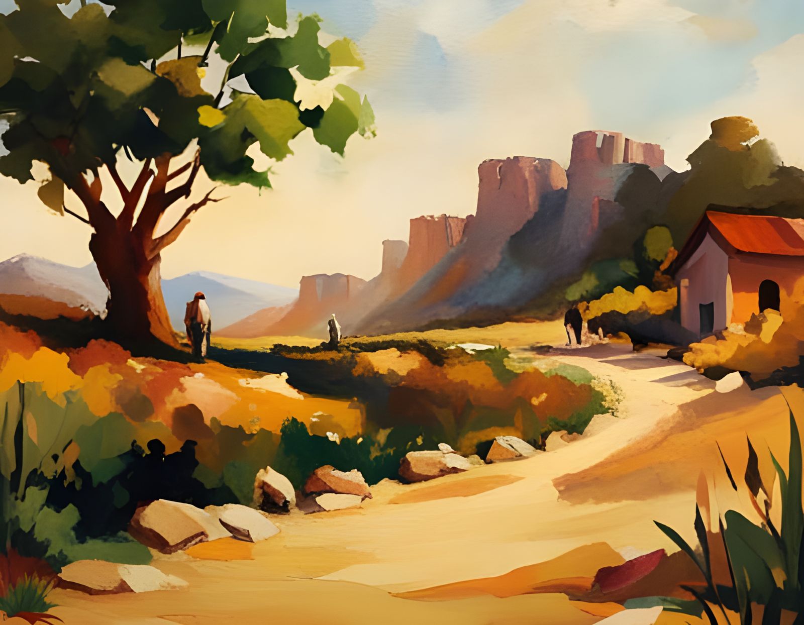 Elephant in Jungle: Paper Quilling Impressionist Art