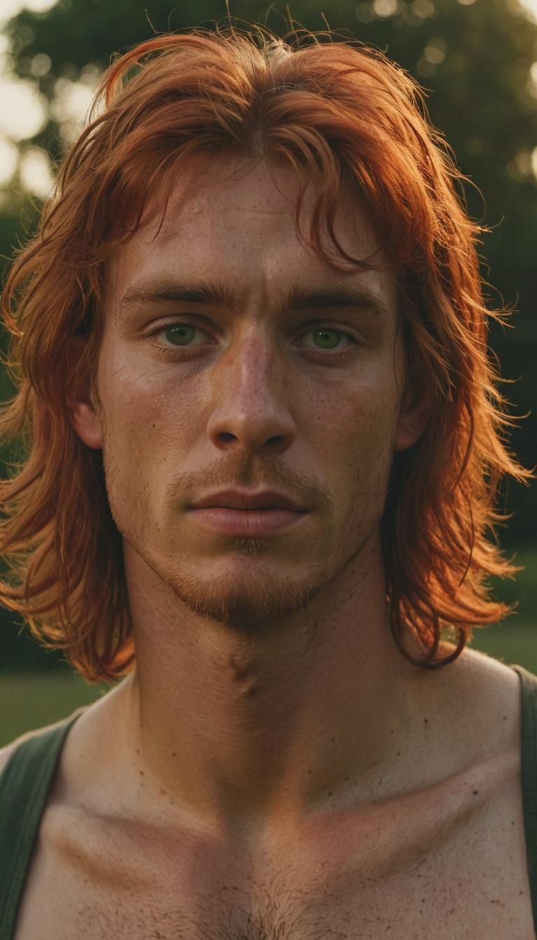 Cinematic Country Boy Portrait in Warm Sunset Light