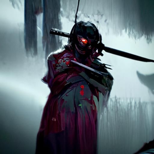 Bloody Katana: Sinister Fantasy Art