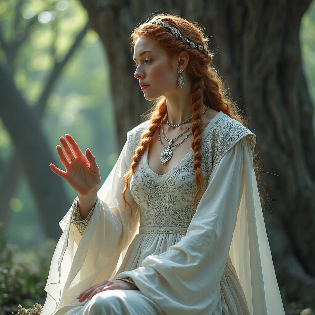 Viking Fate Goddess Verdandi Weaving Destinies