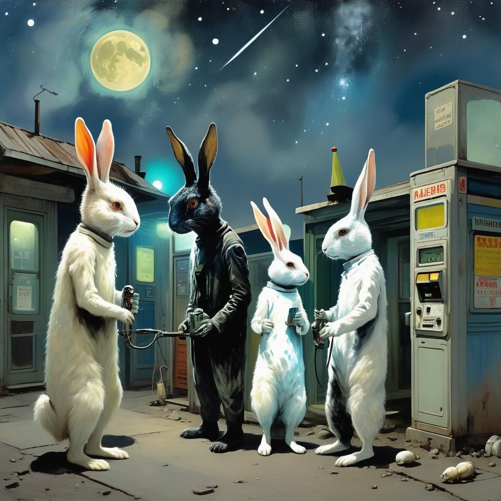Rabbits at an Interstellar Gas Station