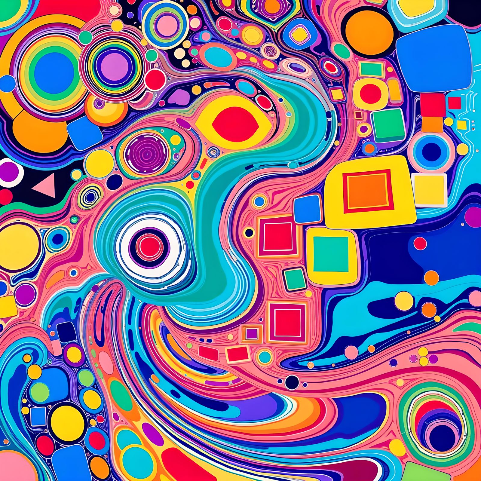 Kaleidoscopic Flow of Time Inspired by Murakami
