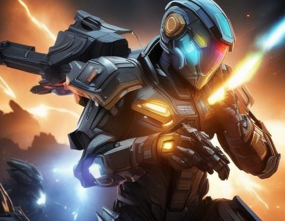 Voltron Charges into Battle in High-Contrast Digital Art