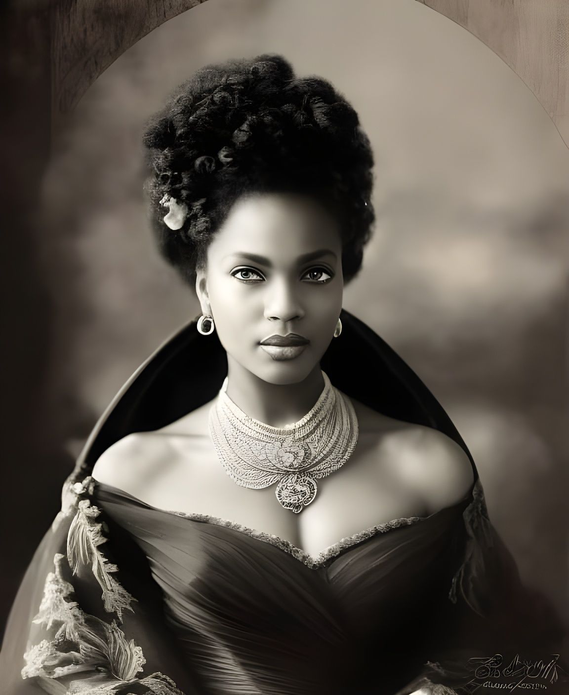 Victorian Lady in Sepia Tone, Fine Art Photography