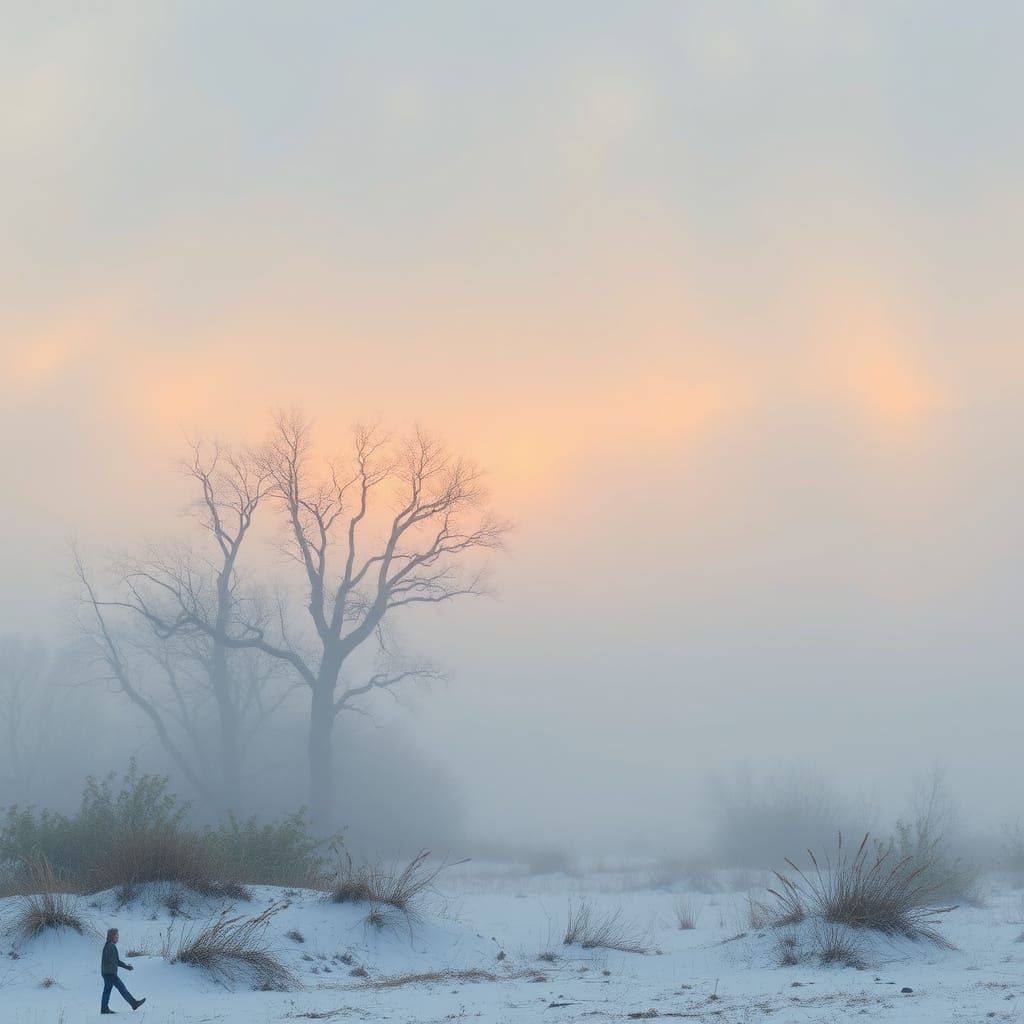 Serene Scene Suggesting Completion and Farewell