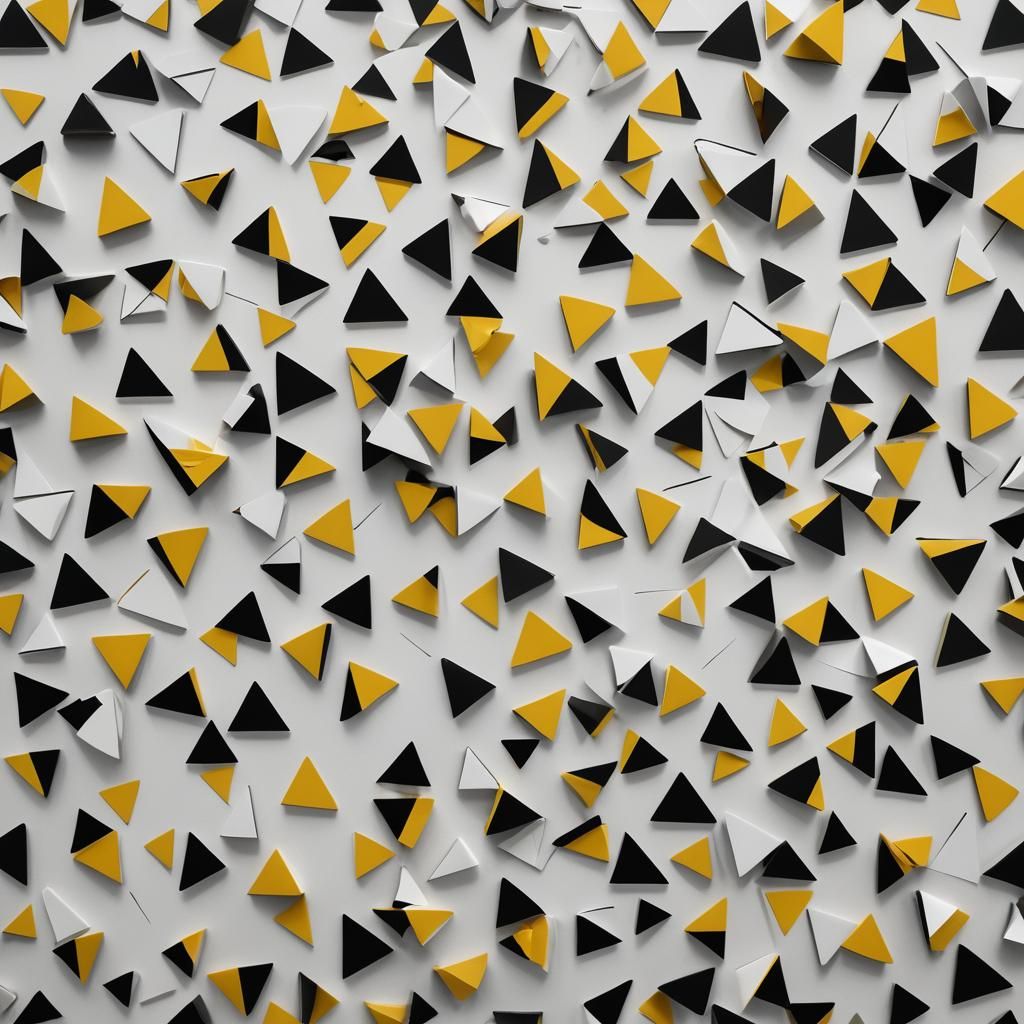 Hypnotic Triangle Pattern in Bold Colors