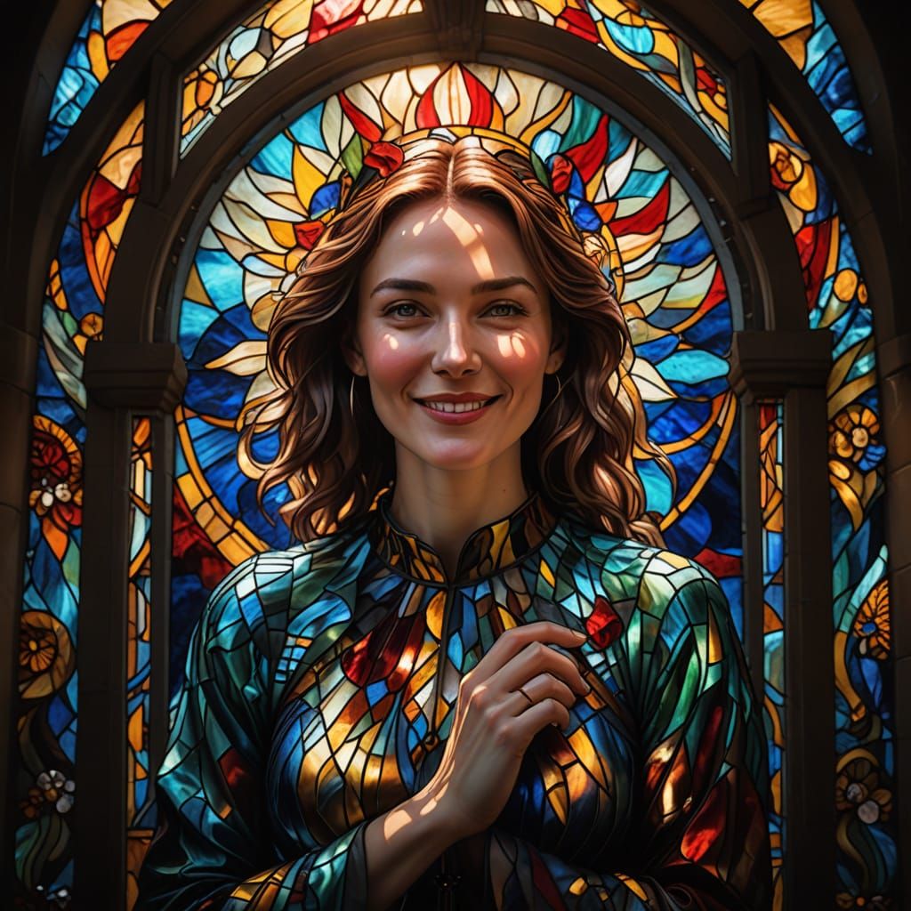 Ethereal Beauty in Stained Glass