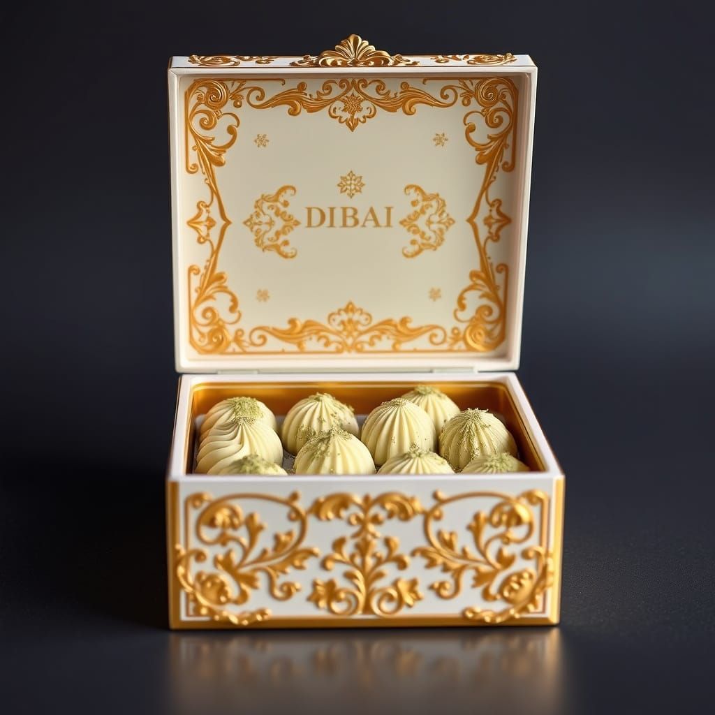 Luxurious Dubai Chocolate with Katifi and Pistachio Cream