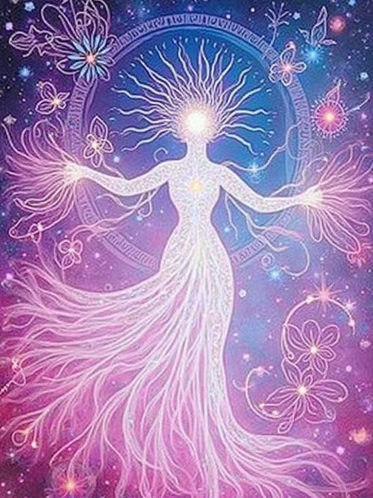 Divine Feminine Light-Language infused art for Inner Goddess...