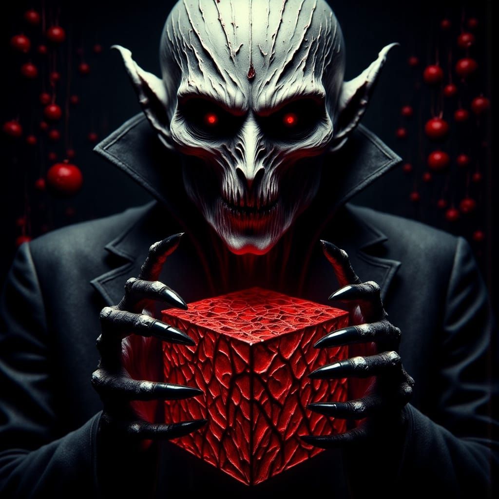 Pinhead Contemplates the Lament Configuration in Dark Gothic...