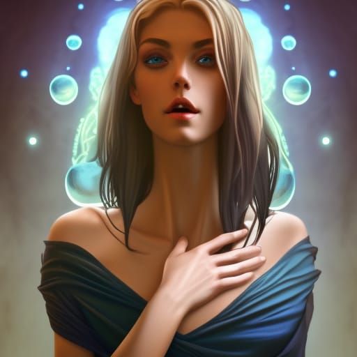 gorgeous skinny woman with an elfin face, dark blue eyes, sh...