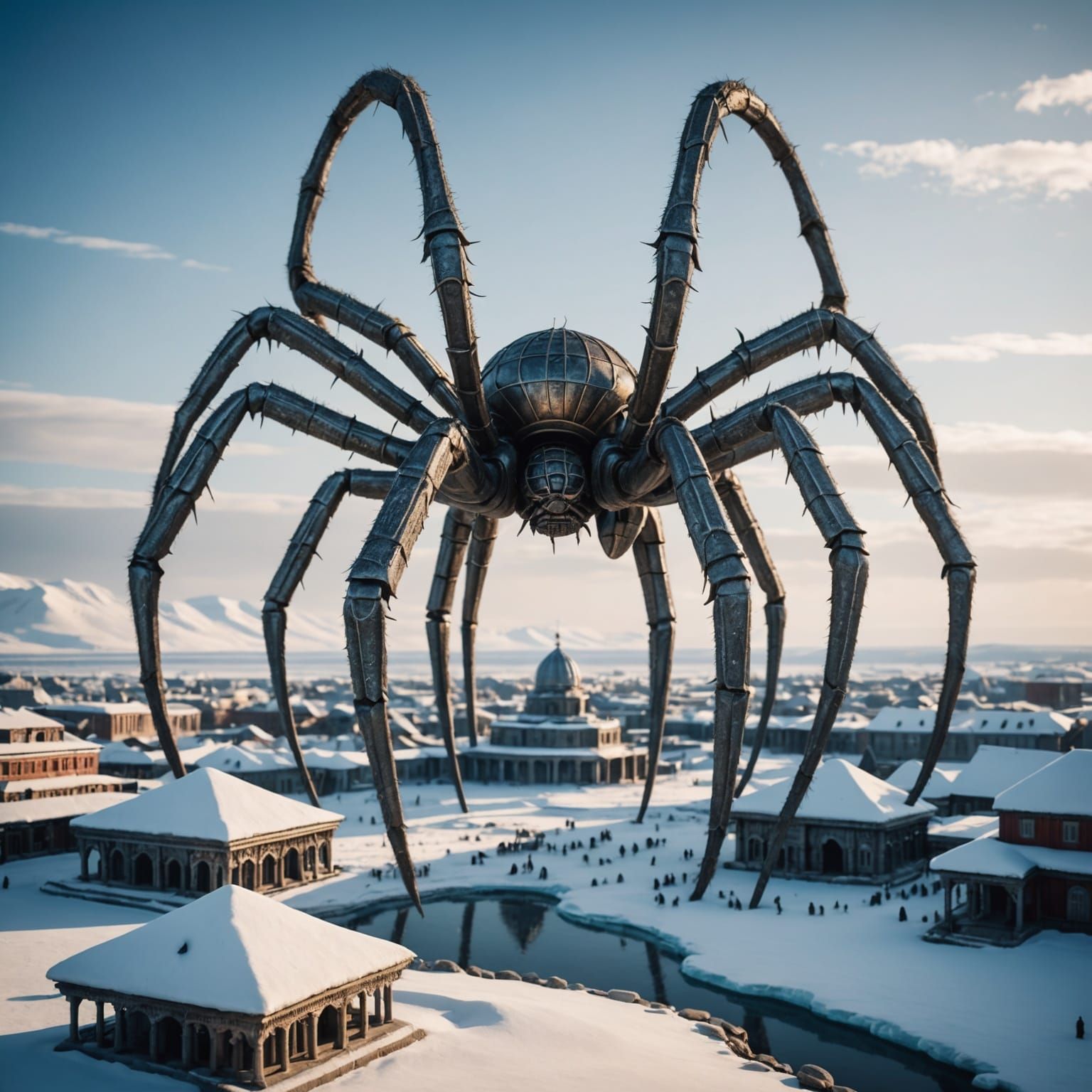 Arctic African Kingdom with Spider Monument