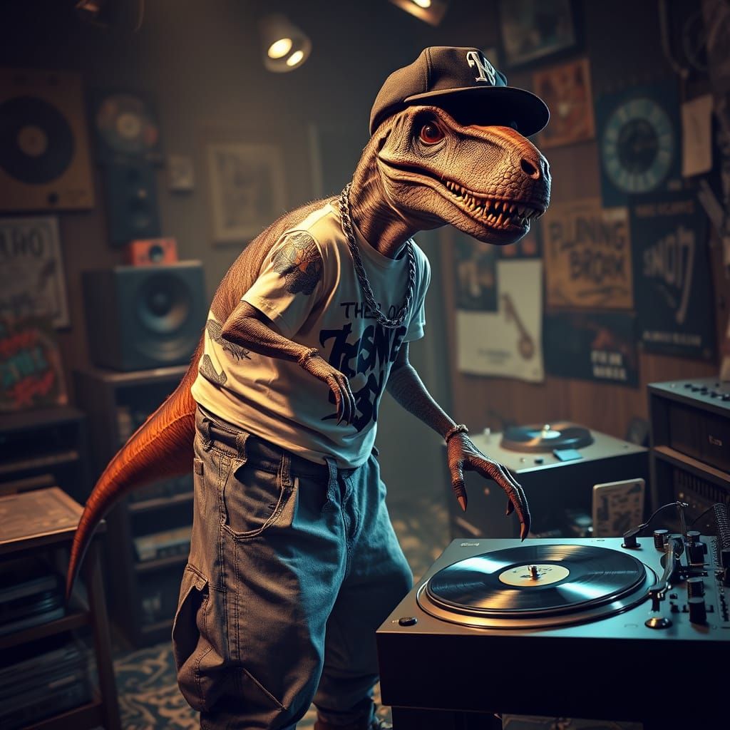 Rap-Raptor in the Studio