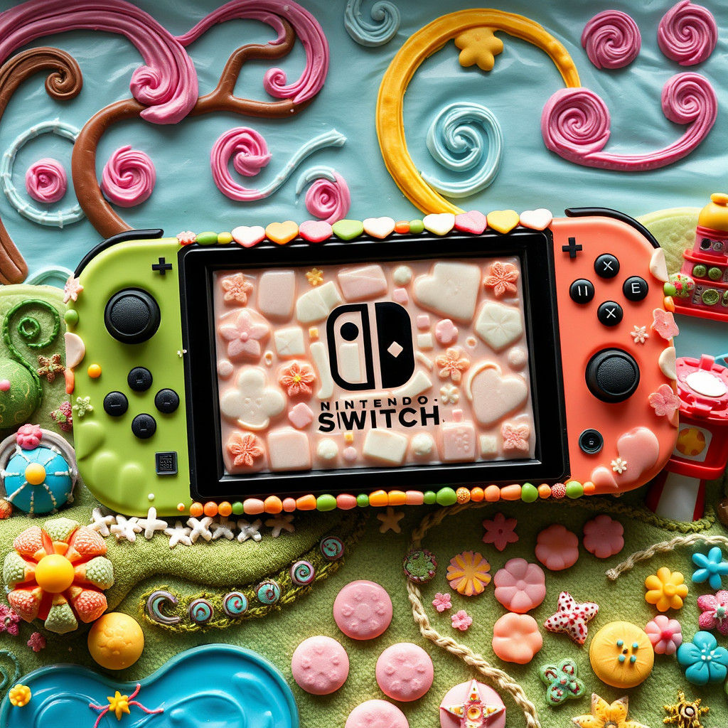 Nintendo Switch Made of Sweets in Candyland