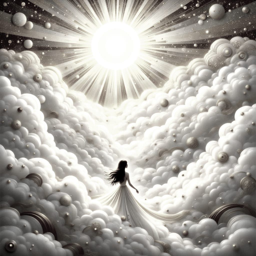 Surreal Landscape with Glowing Earthly Features