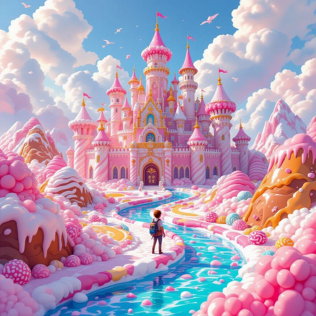 Cotton Candy Palace: Whimsical Candy World Adventure