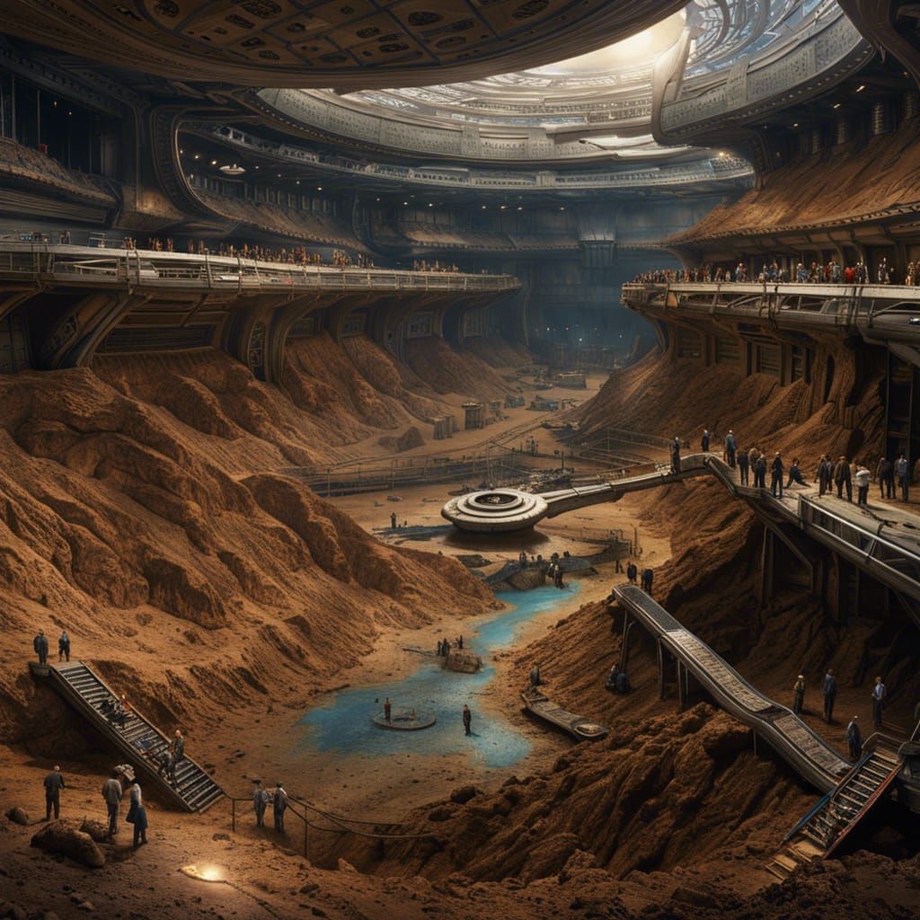 Excavation of Star Trek Enterprise: Van Gogh Style