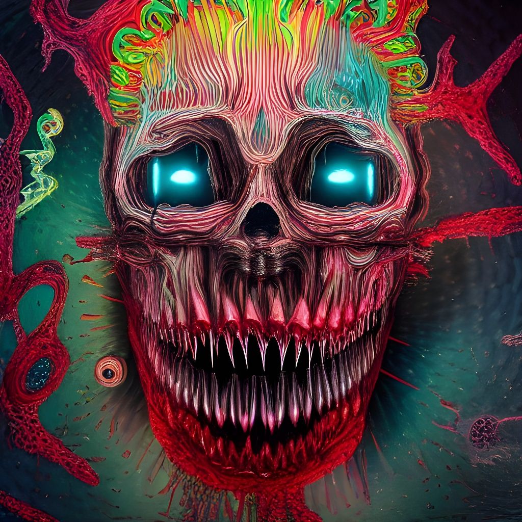 Carbonated Hyperteeth: Sci-Fi Horror Art