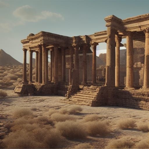 Desert Town Ruins: Photorealistic CGI Visual Effects