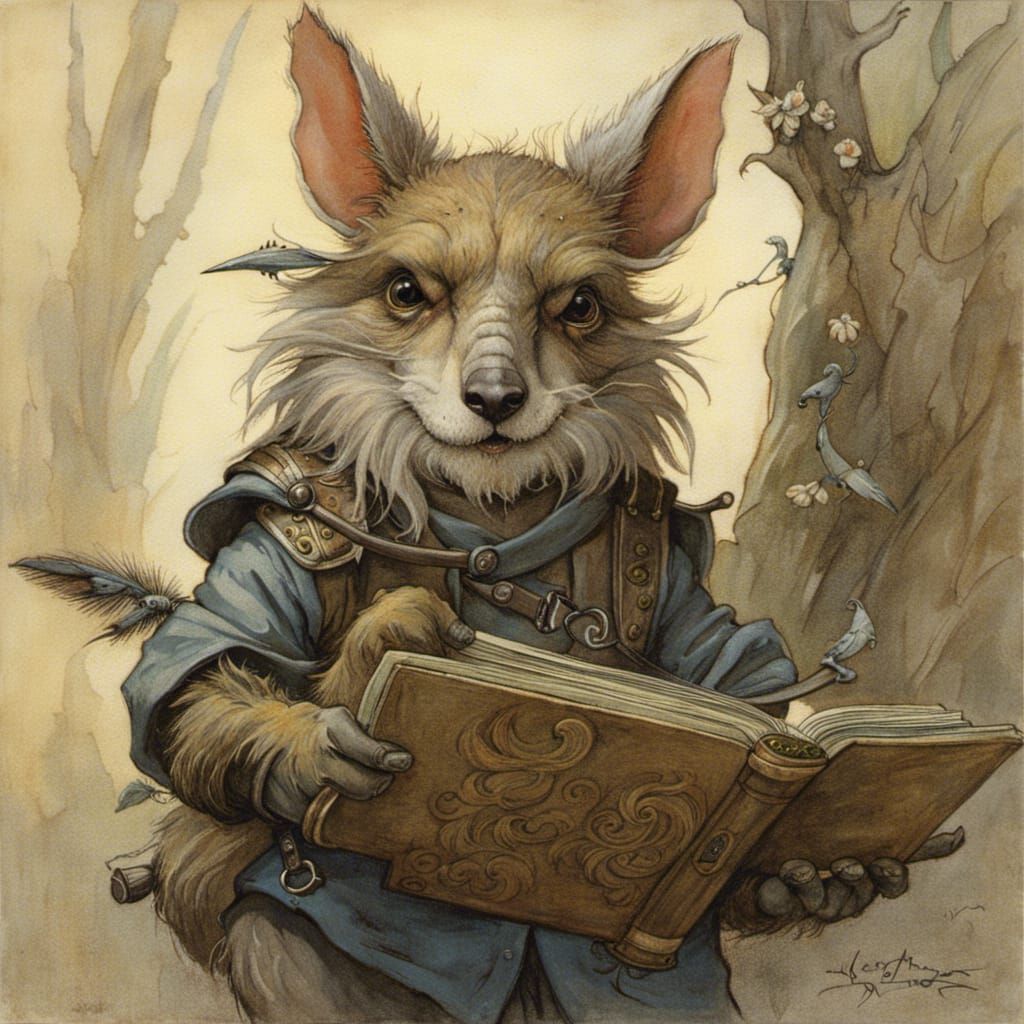 Anthropomorphic Creature Portrait in Fantasy Style