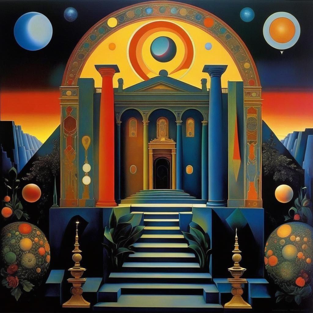 Cosmic Gothic Goddess: Jupiter Uranus Conjunction Art