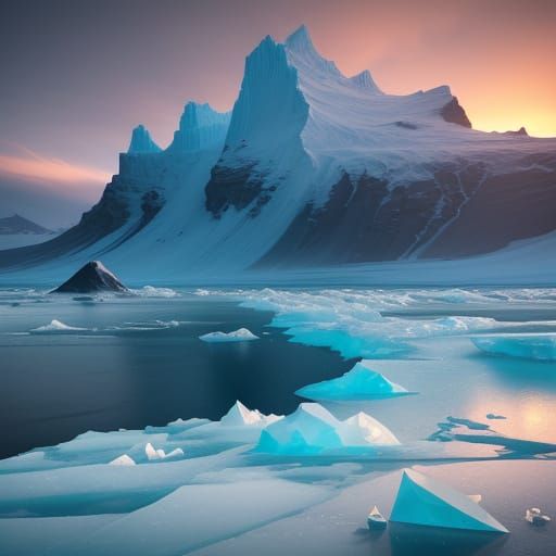 Surreal Crystal Ice Landscapes on Iceland's Diamond Beach