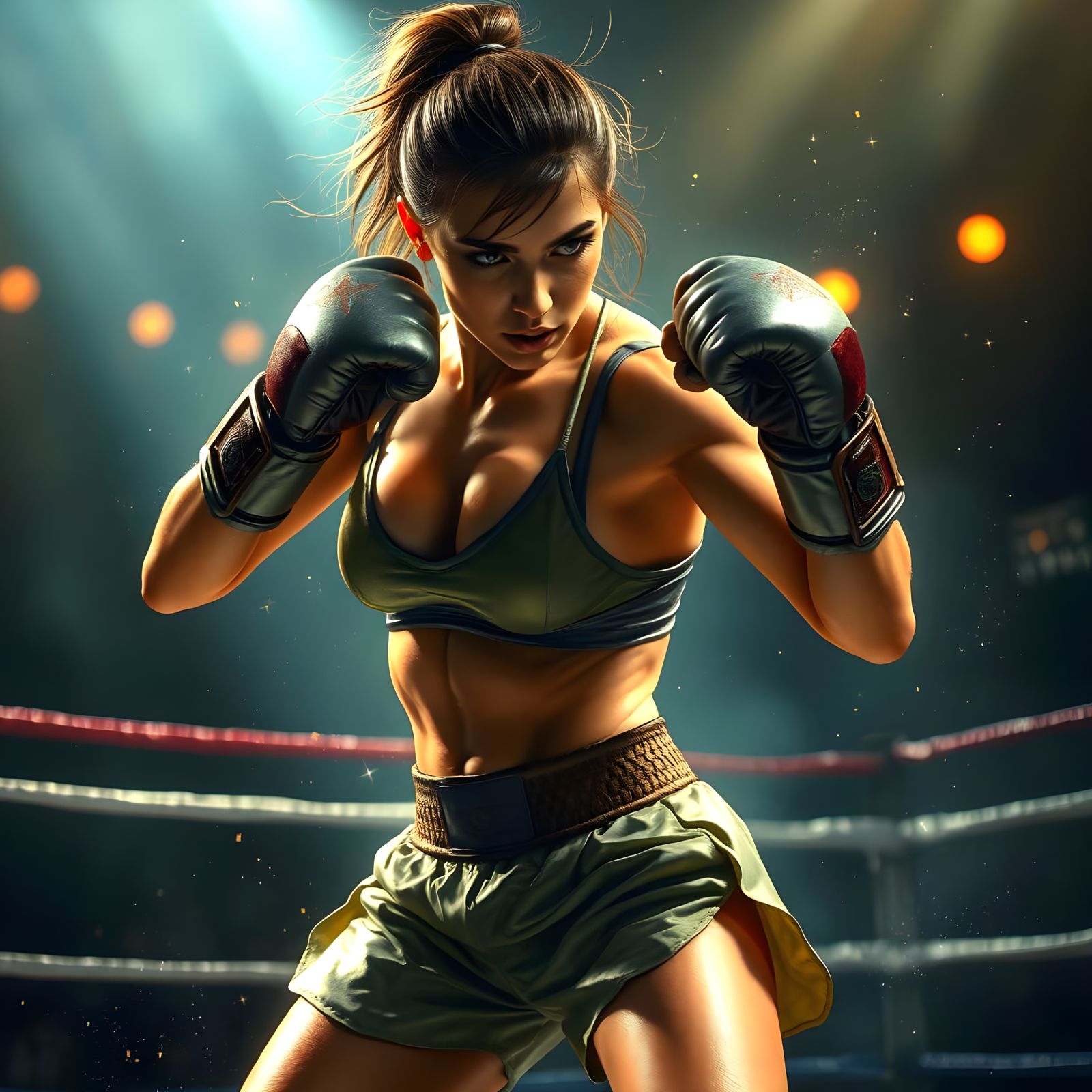 Surreal Kickboxer Battles in Intense, Spiritual Combat Scene