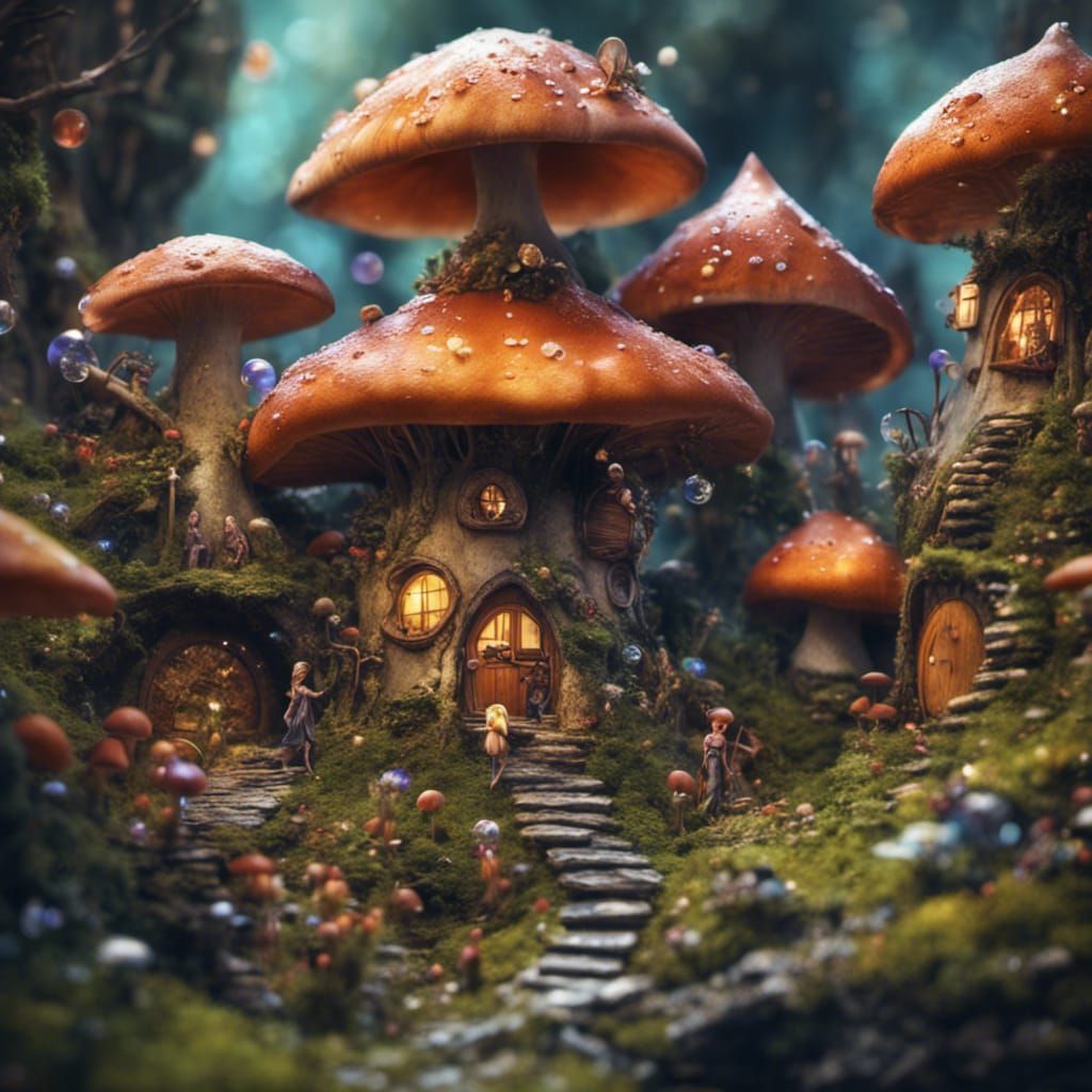 Miniature Fairy World in Detailed Matte Painting