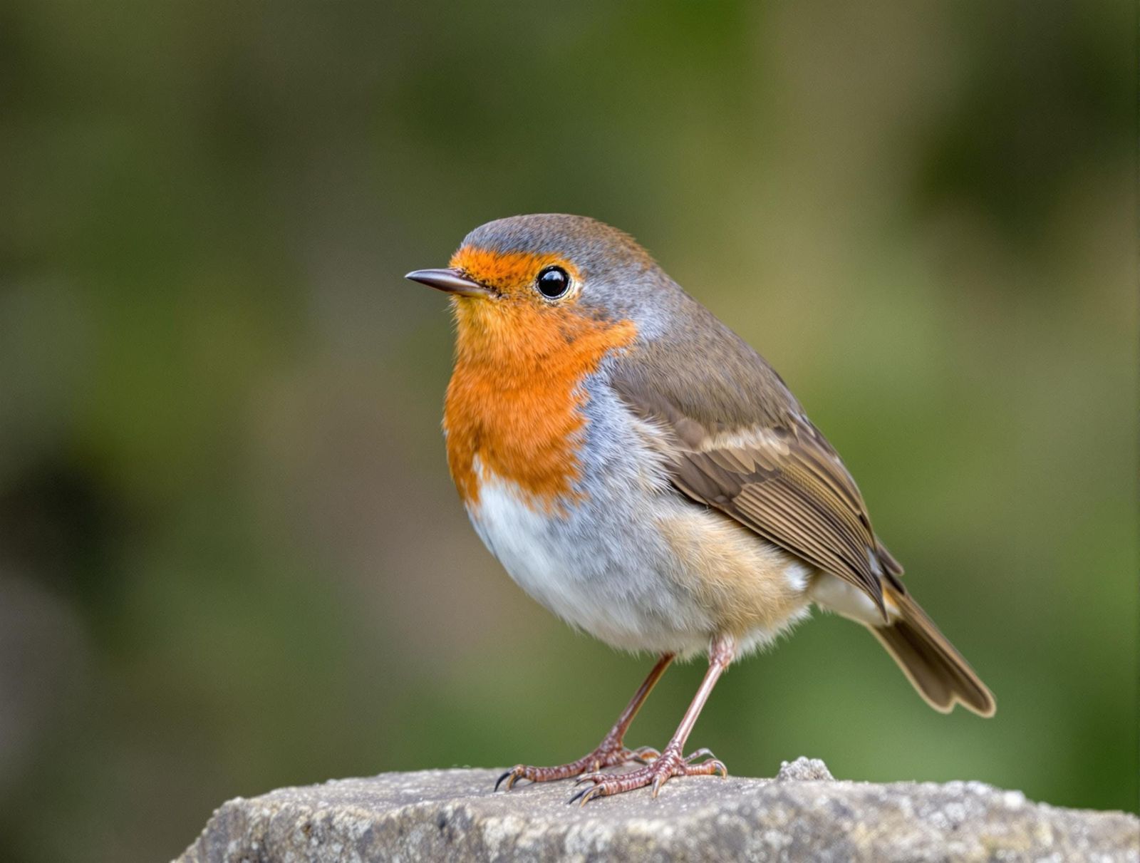 Proud Robin Perched on a Branch