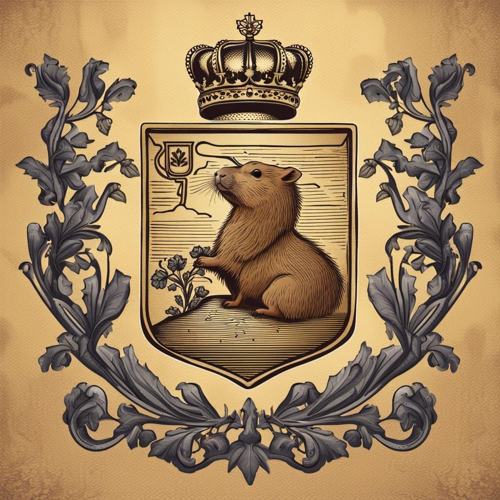 Capybara Royal Coat of Arms