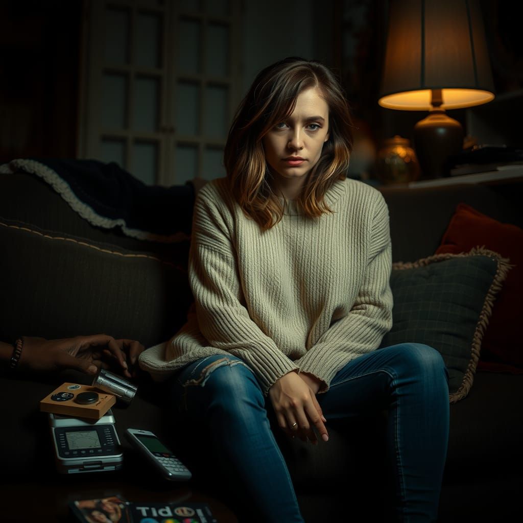 Cozy Breakup Blues: A Woman's Intimate Reflection