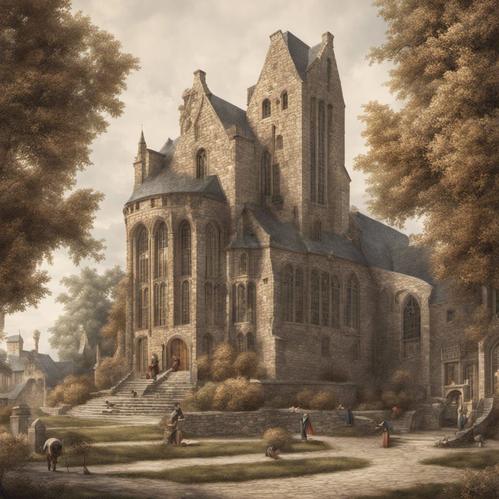 Medieval American Library: A Detailed Exterior