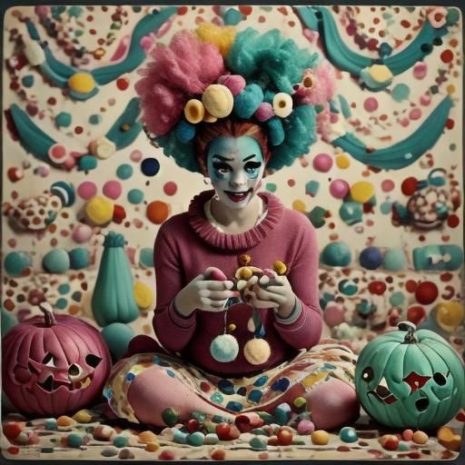 Yarn Monster Knitting, Pop Surrealism Style