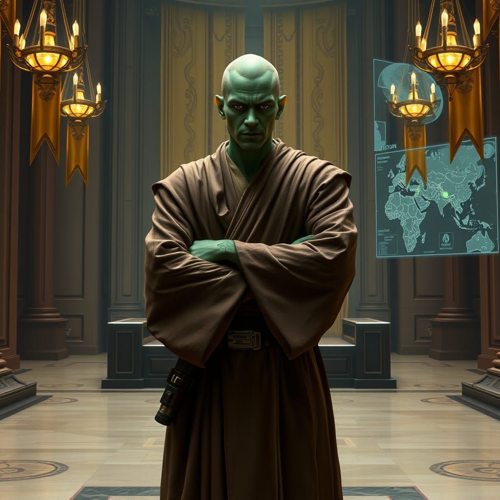 Jedi Knight in Onderon Throne Room