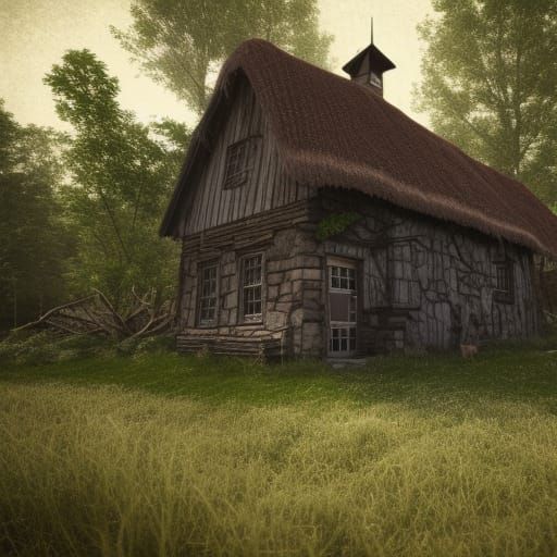 Witch Cottage Farm in Wild Wood: Sci-Fi Mech Details