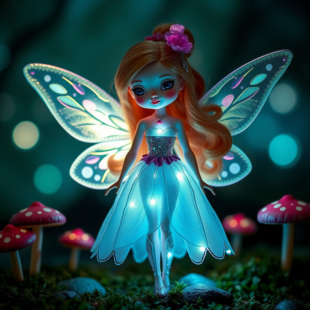 Futuristic Barbie Fairy Doll with Outfit Change Feature