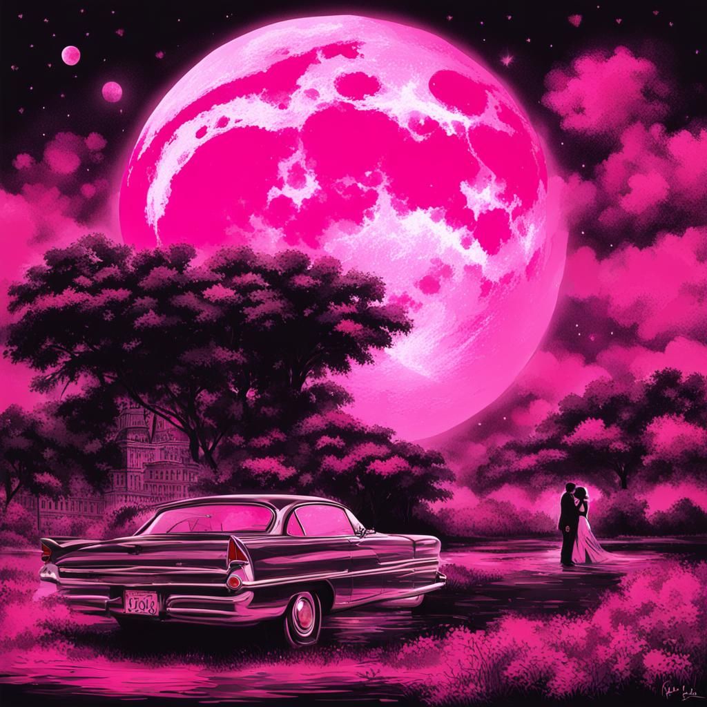 Pink Moon Celestial Body