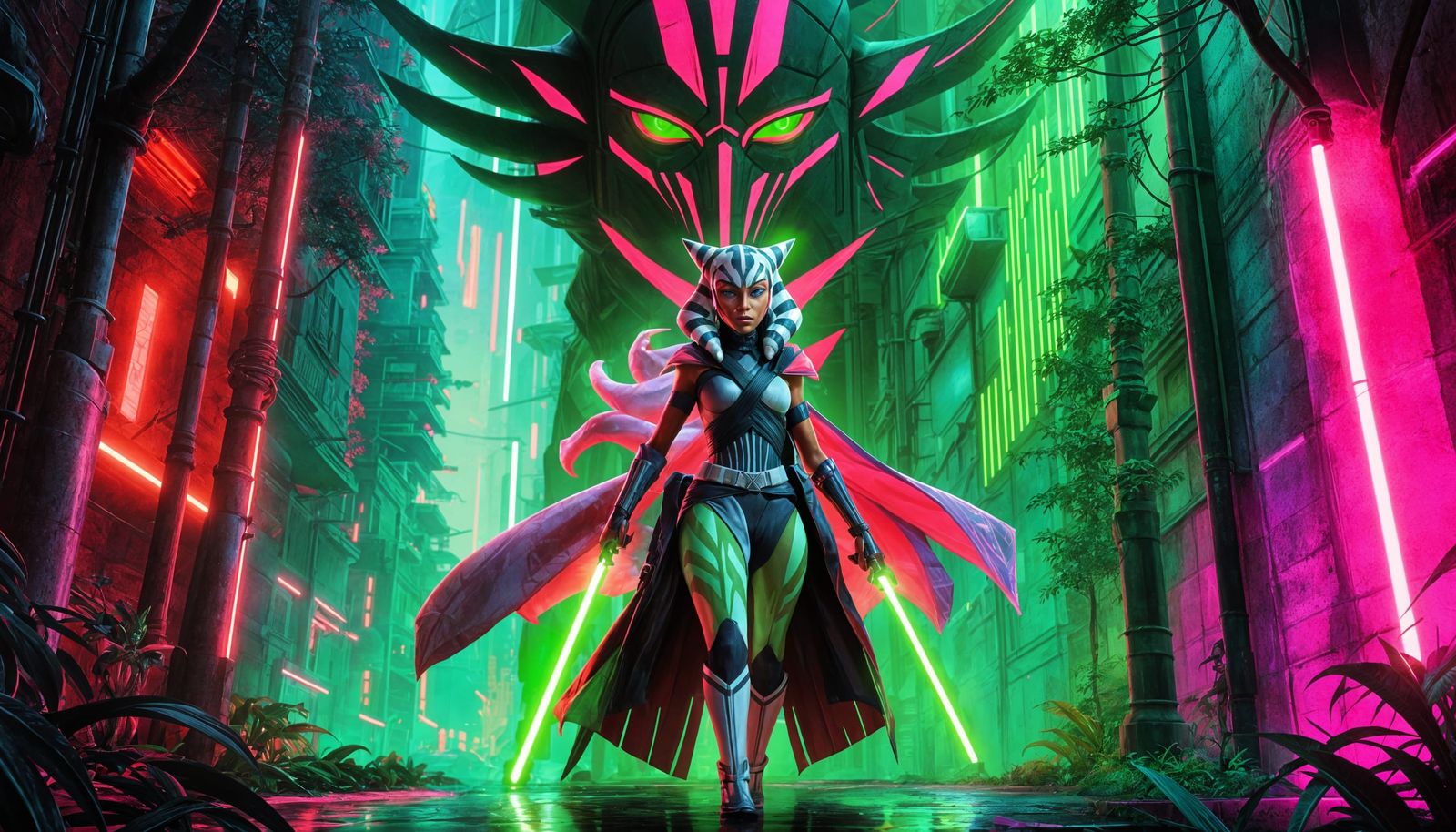 Fluorescent Monster Ahsoka Character Design