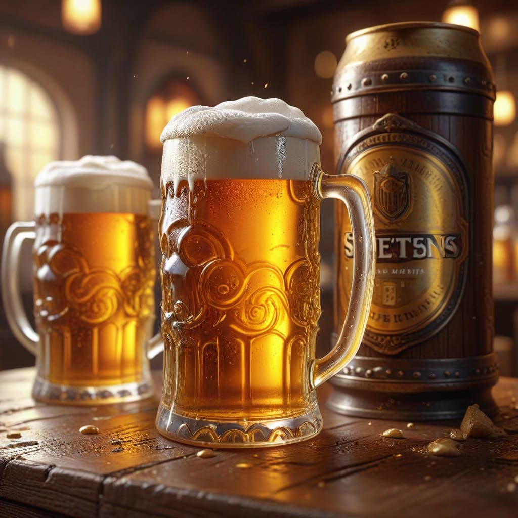 Golden Celebration: Fantasy Art for International Beer Day