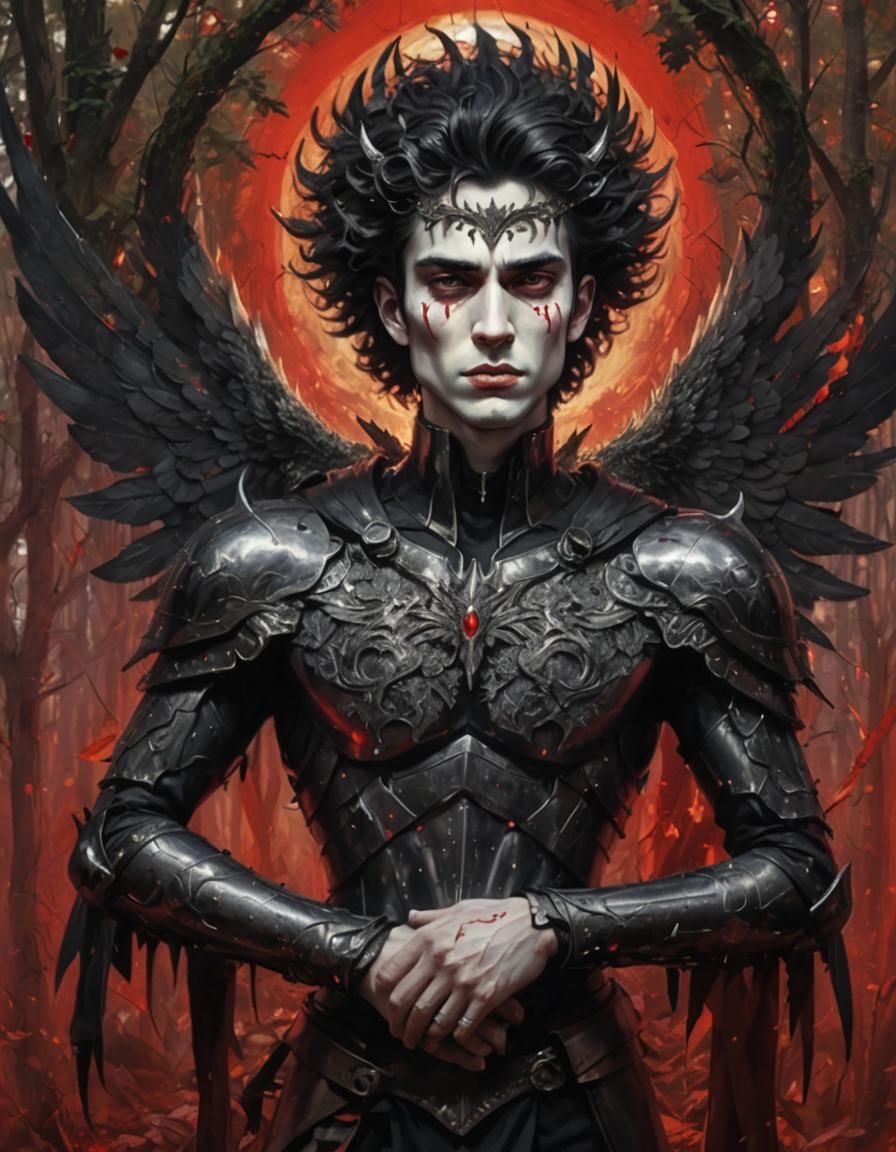 Zephyr, God of Dawn, in Neofuturistic Digital Art