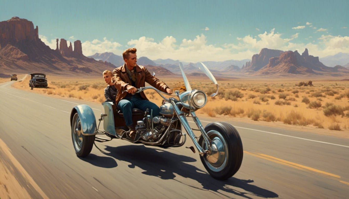 Death Stranding: 1960s Movie Scene on Reverse Trike