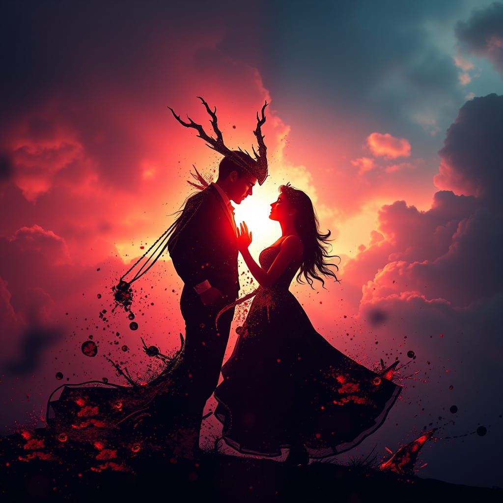 Ethereal Couple Torn Apart by Forbidden Love