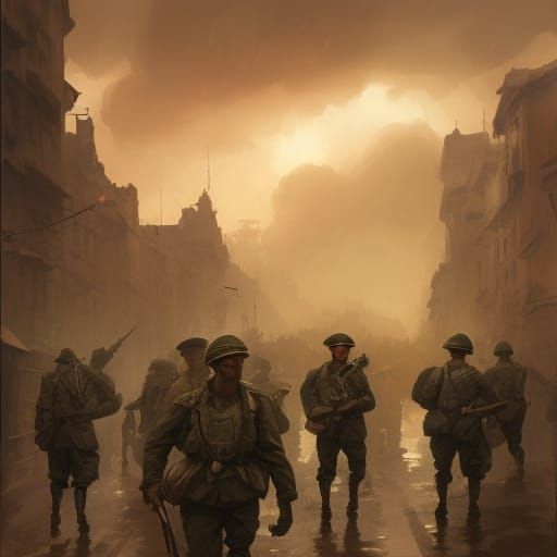 World War II Soldiers: Hyperdetailed Concept Art