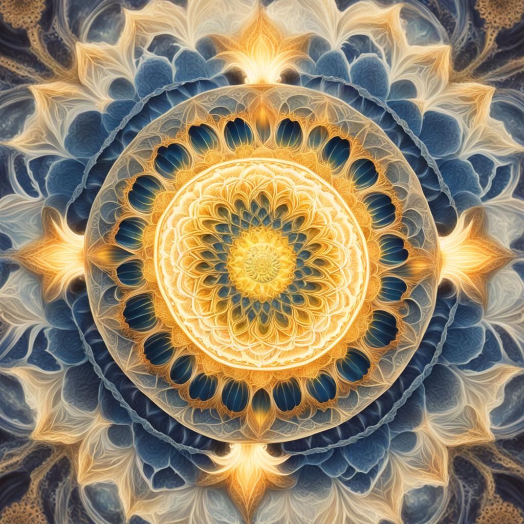 Cymatic Mandala of Love and Happiness