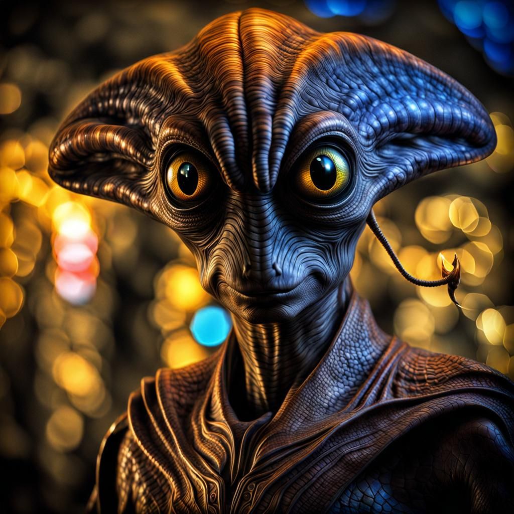 Photorealistic Aliens in Exotic Fashion: Hyperrealistic 8K