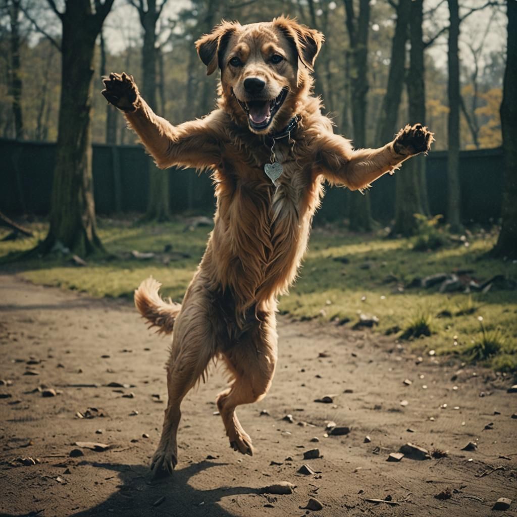 Dancing Dog Captured on Film