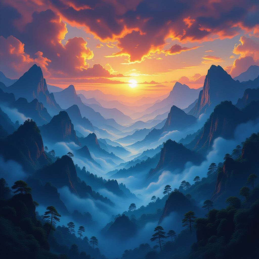 Surreal Emotional Landscapes: Grief Valleys, Joy Oceans, Rag...