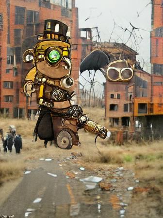 Steampunk Landscape in a Post-Apocalyptic Setting